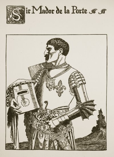 Sir Mador de la Porte, illustratie uit 